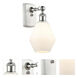Ballston Cindyrella LED 6 inch White and Polished Chrome Sconce Wall Light in Matte White Glass