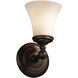 Fusion Wall Sconce Wall Light in Dark Bronze, Incandescent, Opal Fusion