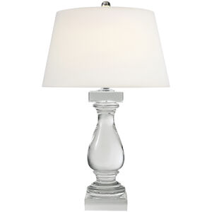 Chapman & Myers Balustrade Crystal Table Lamp in Linen