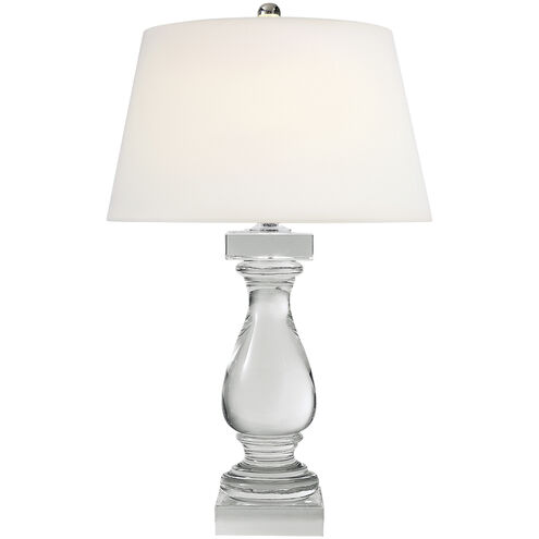 Chapman & Myers Balustrade 27 inch 150 watt Crystal Table Lamp Portable Light in Linen