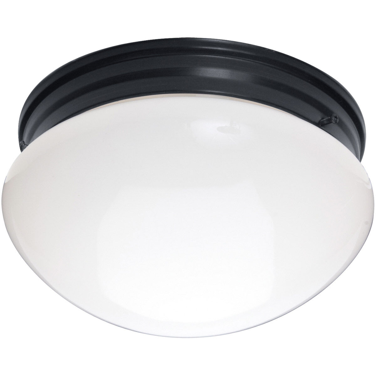 Essentials 588x 2 Light 9 inch Black Flush Mount Ceiling Light