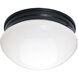 Essentials 588x 2 Light 9 inch Black Flush Mount Ceiling Light