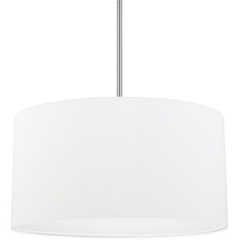 Elijah 3 Light 18 inch Brushed Nickel Pendant Ceiling Light