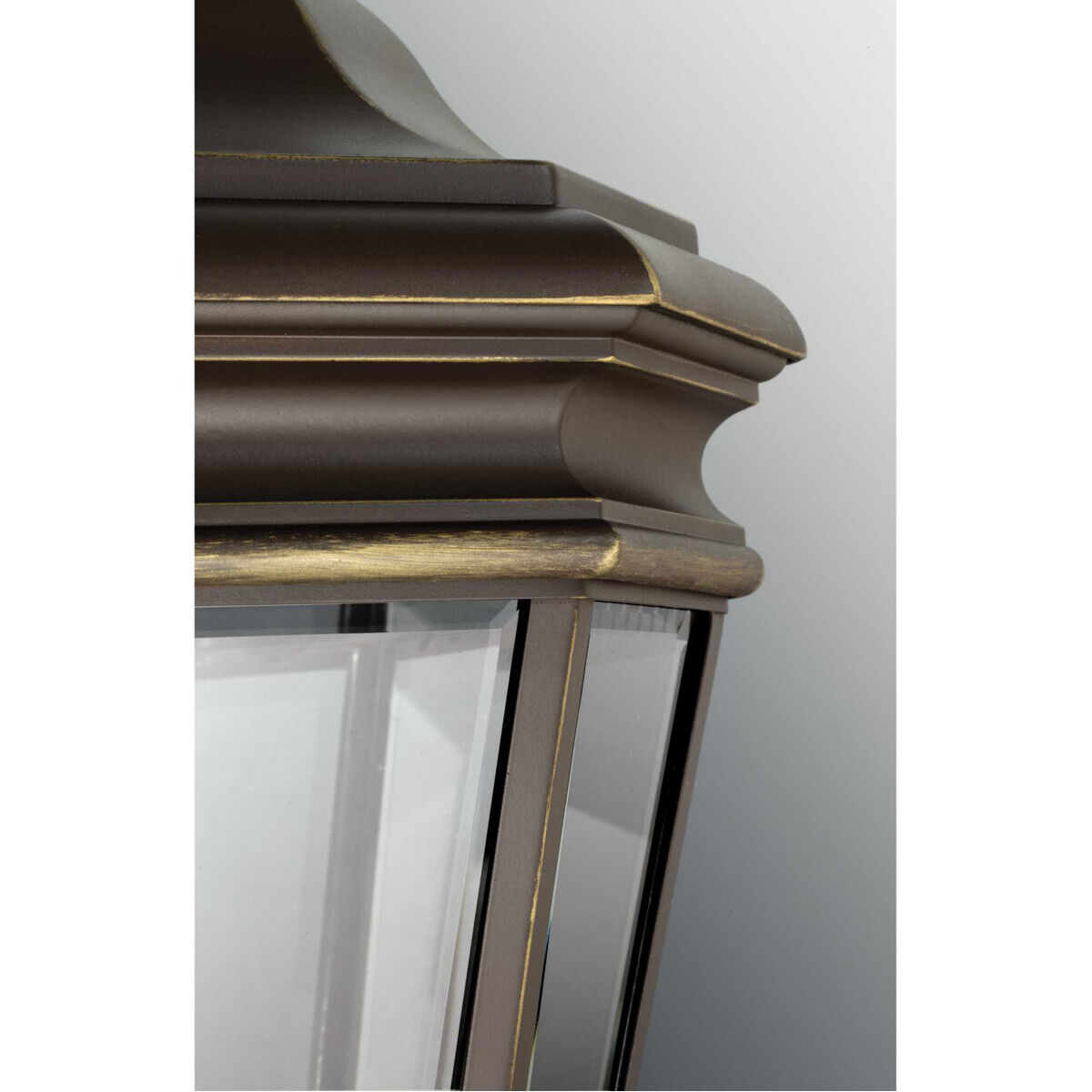 Crawford 4 Light 28 inch Oil Rubbed Bronze Outdoor Post Lantern