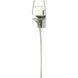 Antasia 1 Light 5 inch Sterling Sconce Wall Light, Double Glass