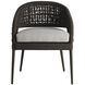 Juri Porpoise and Charcoal Brown with Dark Gray Outdoor Dining Chair