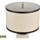 Cabin Cruise 30 inch 9.00 watt Oatmeal with Brown Table Lamp Portable Light