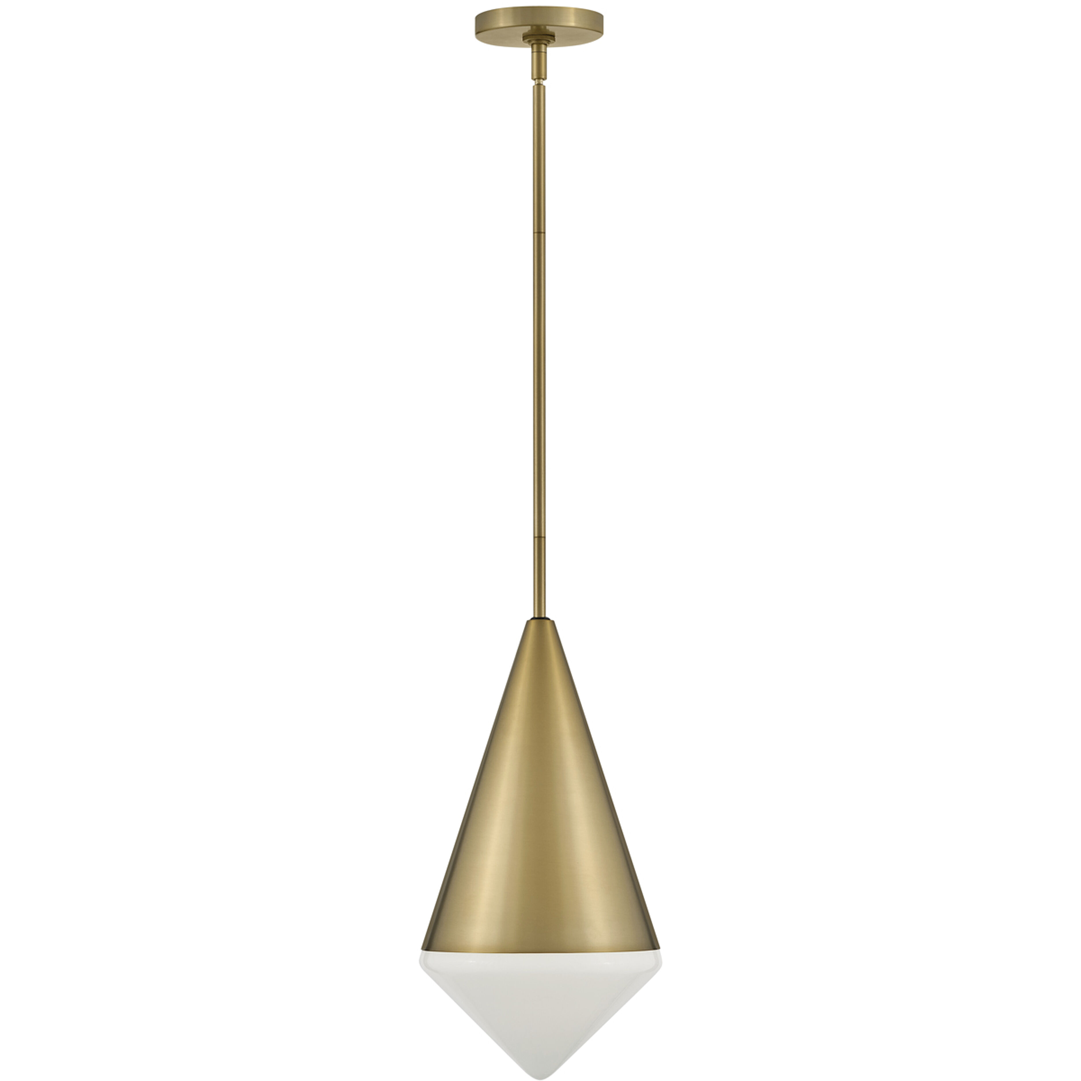 Betty LED 9.5 inch Lacquered Brass Pendant Ceiling Light
