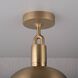 Forked LED 13.39 inch Brass Flush Mount Ceiling Light