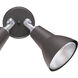 Daley 2 Light 11 inch Black Outdoor Sconce
