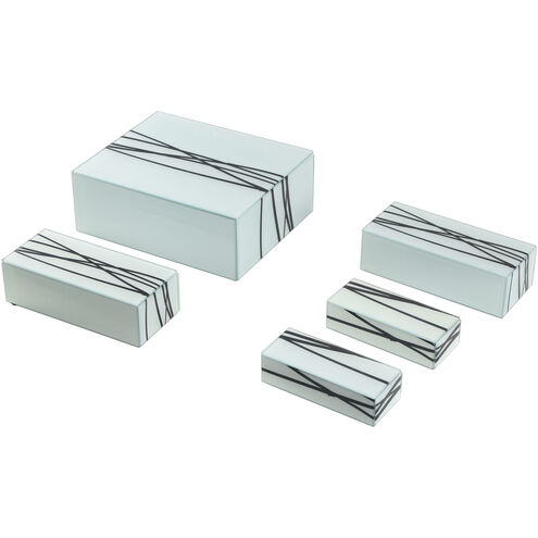 Cameron White and Black Glass Boxes