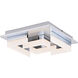 Atra LED 13.5 inch Chrome Flush Mount Ceiling Light