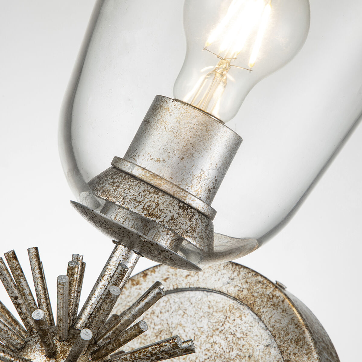 Staring 1 Light 7 inch Silver Leaf Sconce Wall Light