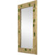 Beau Monde 35.75 X 23.75 inch Gold and Green Mirror