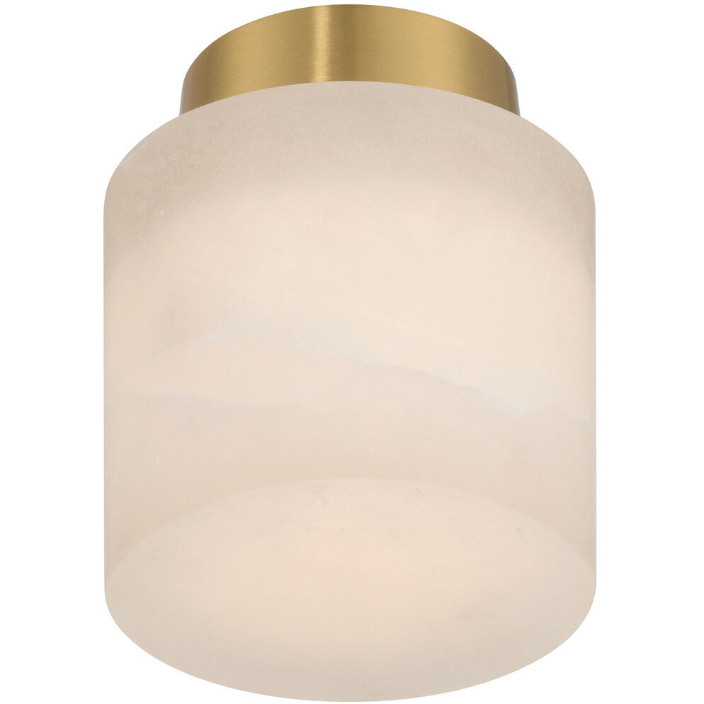 Acme 1 Light 5.75 inch Aged Brass Semi Flush Ceiling Light
