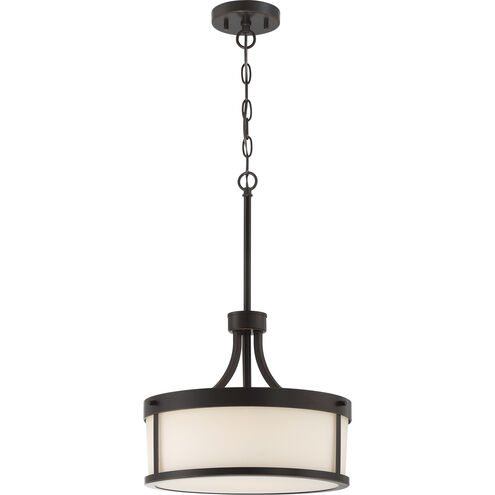 Denver 2 Light 14 inch Mahogany Bronze Pendant Ceiling Light