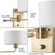 Carrick 1 Light 11 inch Vintage Brass Wall Light