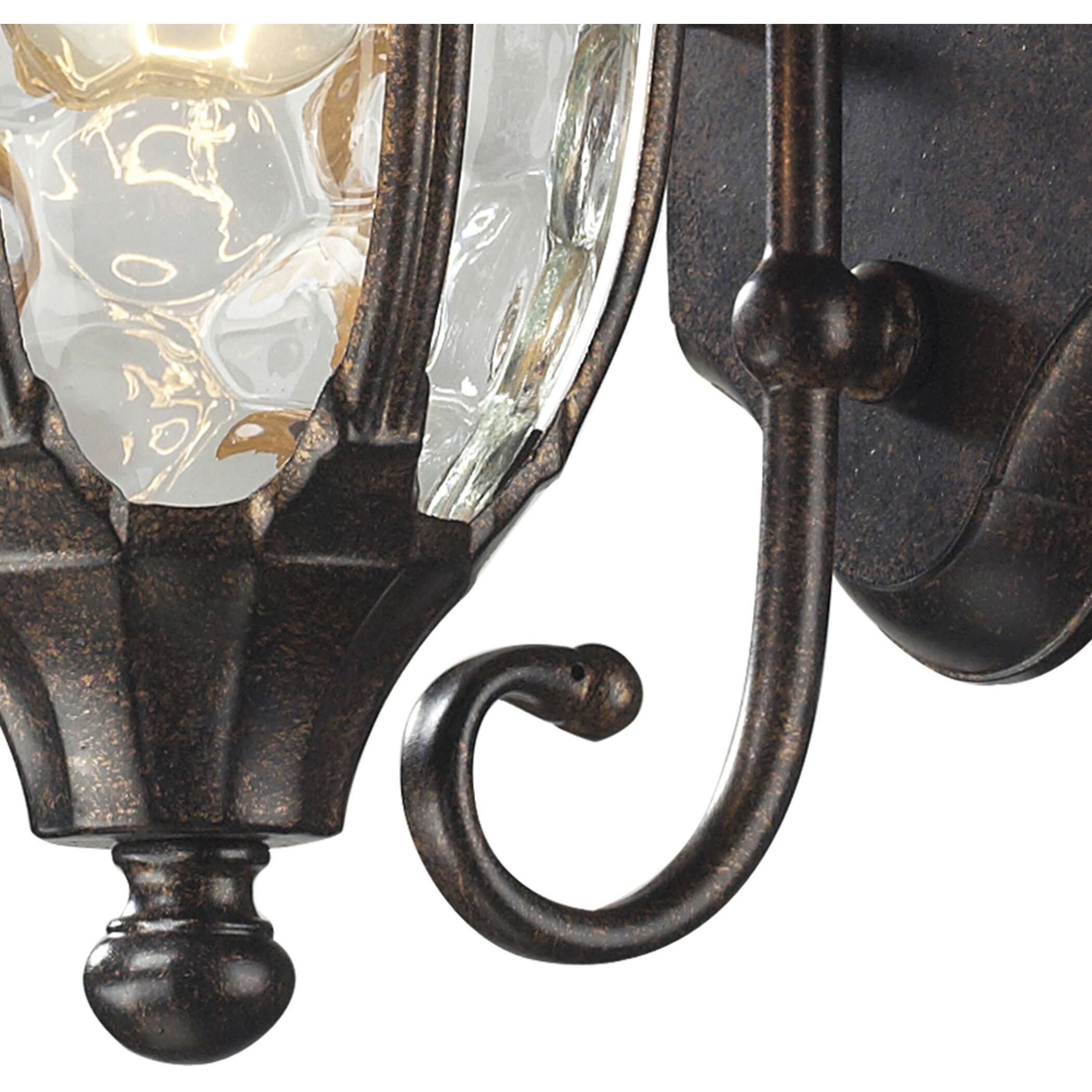 Glendale 1 Light 14 inch Regal Bronze Outdoor Wall Sconce