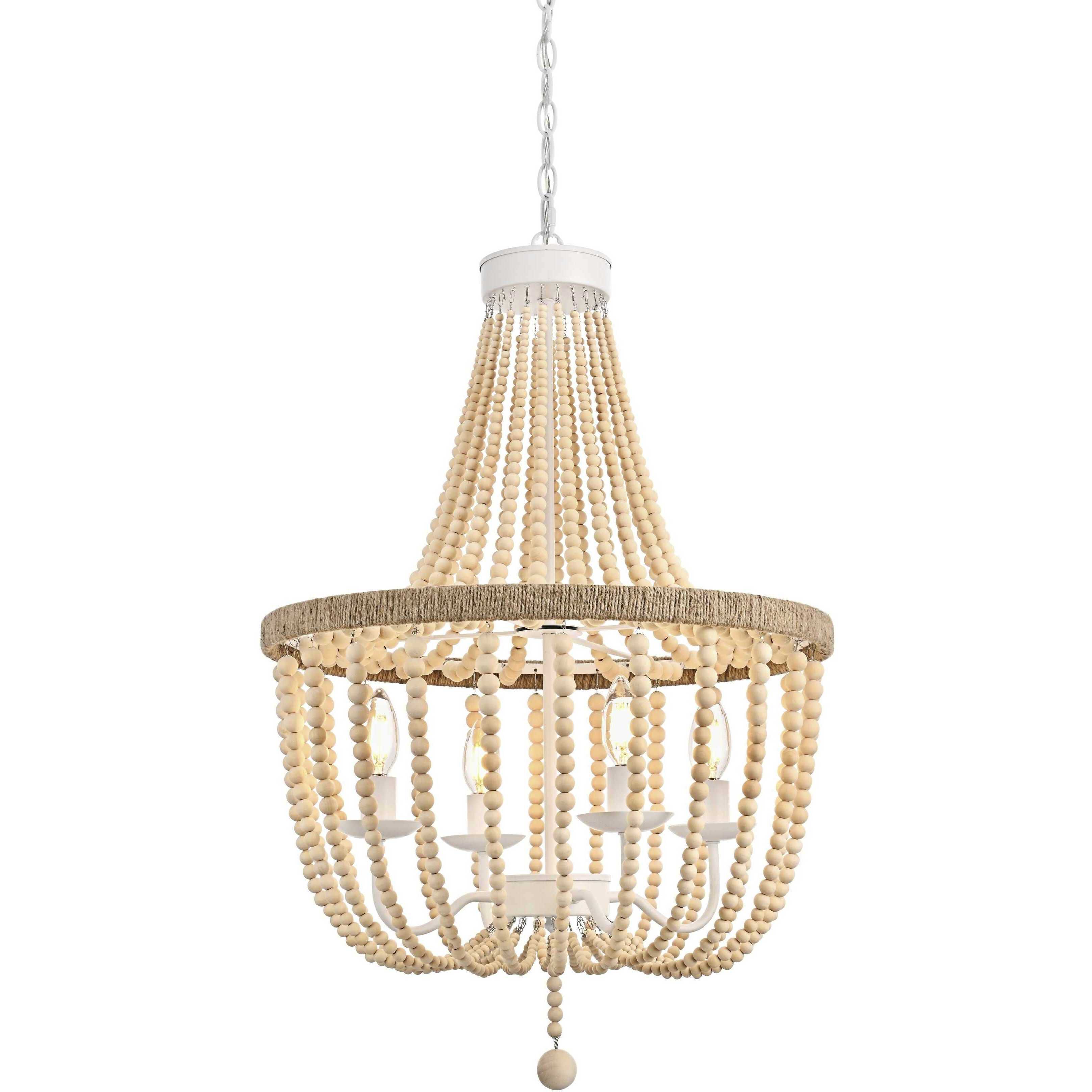 Jolie 4 Light 20 inch Beige Pendant Ceiling Light