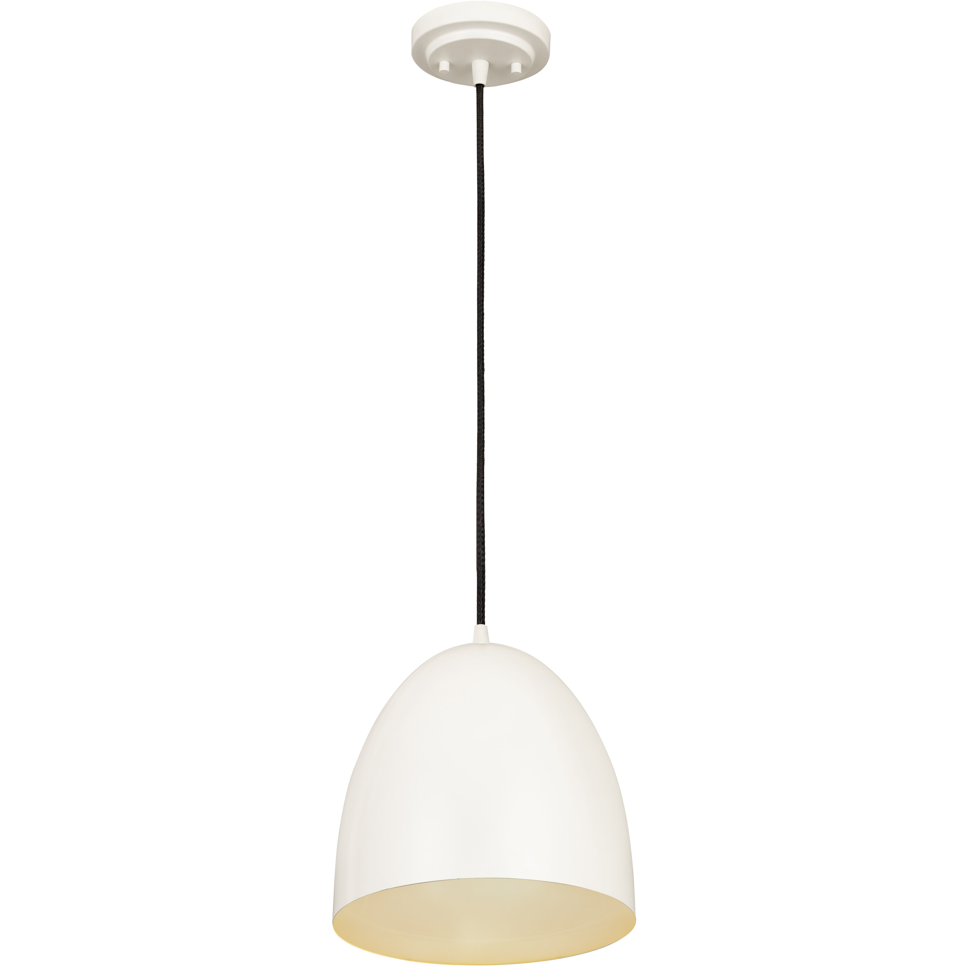 Z-Studio 1 Light 9.5 inch Satin White Pendant Ceiling Light in Matte White