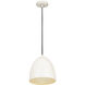Z-Studio 1 Light 9.5 inch Satin White Pendant Ceiling Light in Matte White
