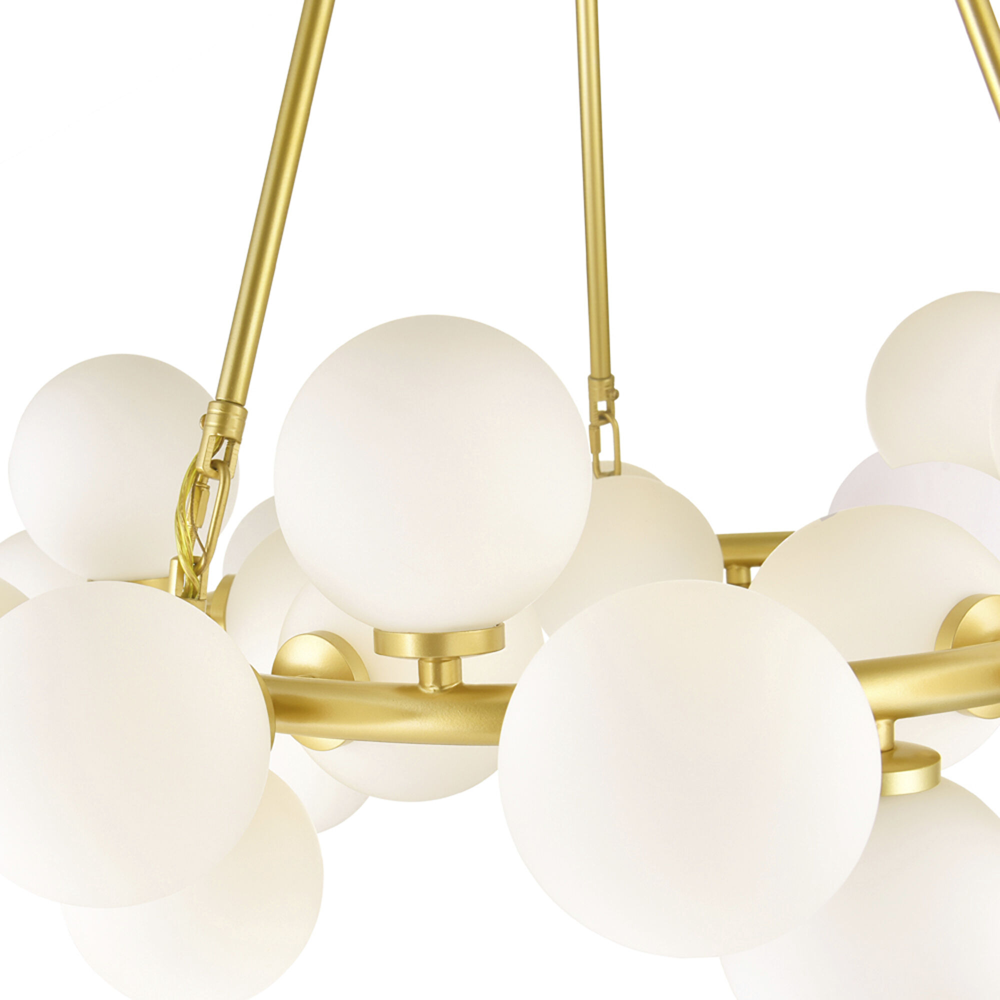 Arya LED 26 inch Satin Gold Chandelier Ceiling Light