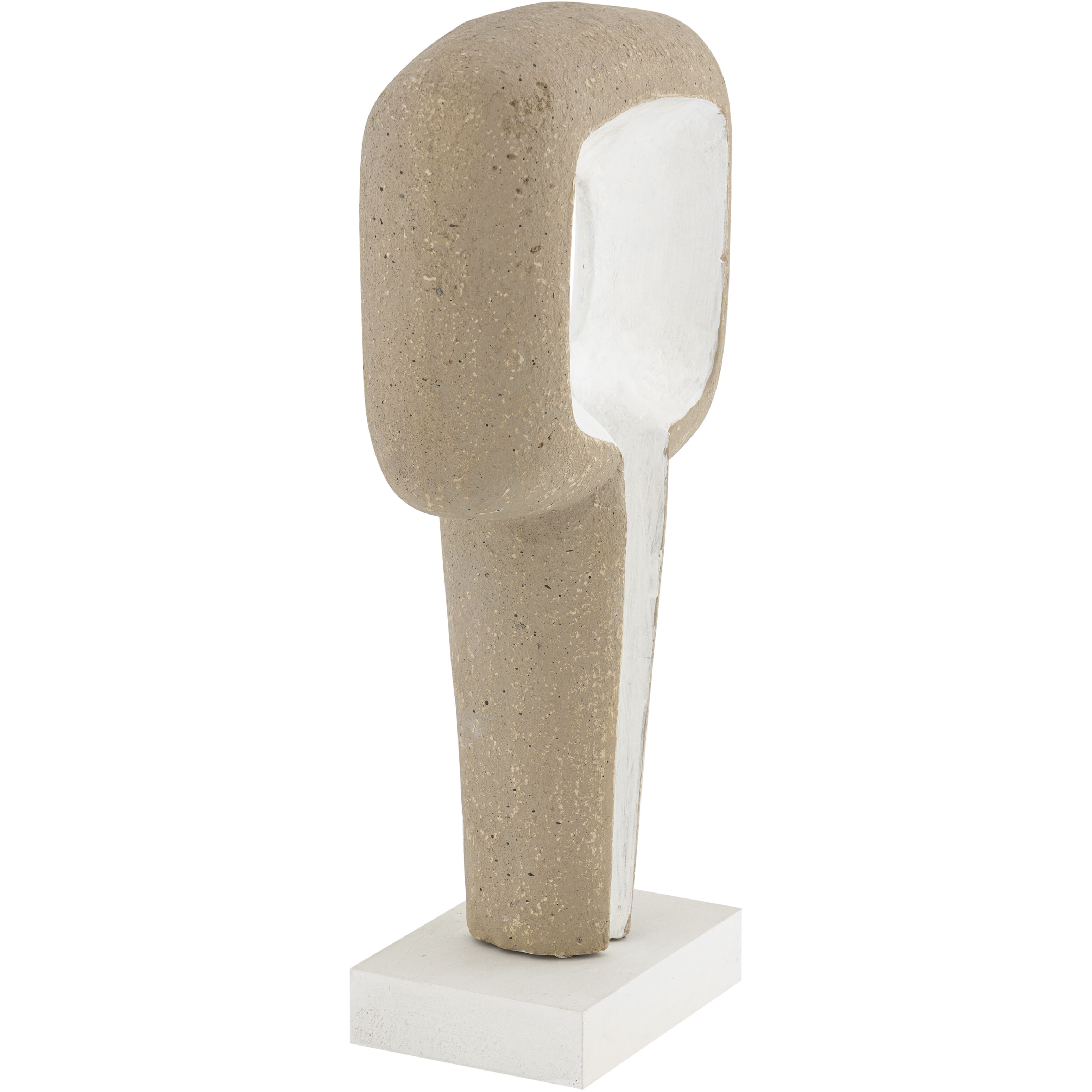 Don Beige with White Object