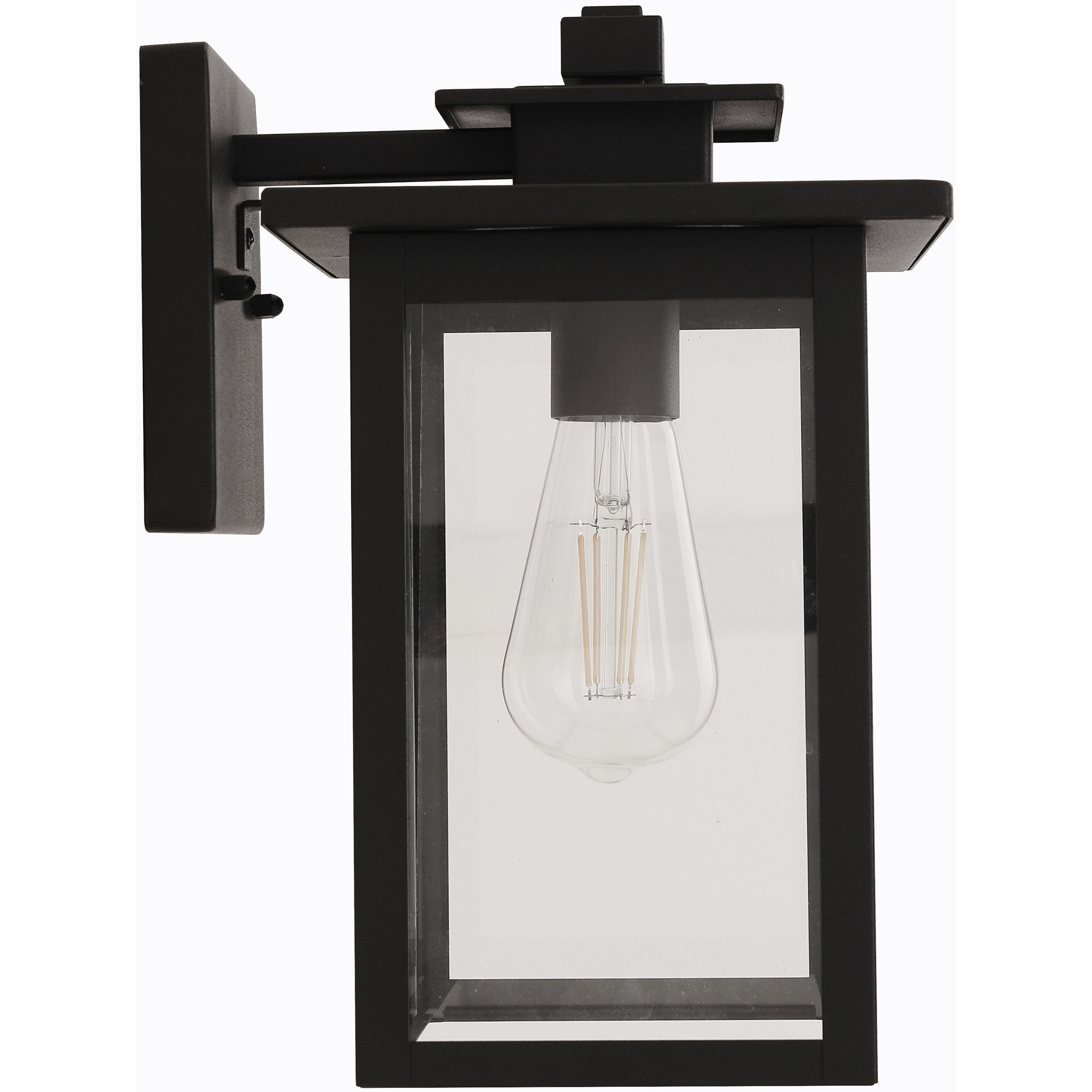 Rock Creek 1 Light 12 inch Textured Black Outdoor Wall Lantern
