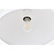 Forte 1 Light 14 inch White Pendant Ceiling Light