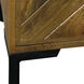 Plankwood 59 X 16 inch Distressed and Light Brown and Black Sideboard