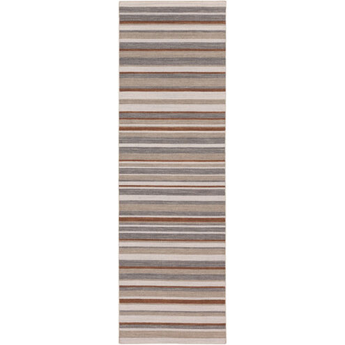 Calvin 36 X 24 inch Dark Brown, Ivory, Taupe, Charcoal Rug