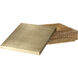 Maze 12 X 12 inch Natural with Aged Brass Box