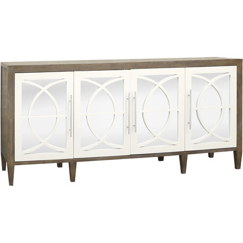 Zoran 72 X 18 inch Weathered White with Mirror Credenza