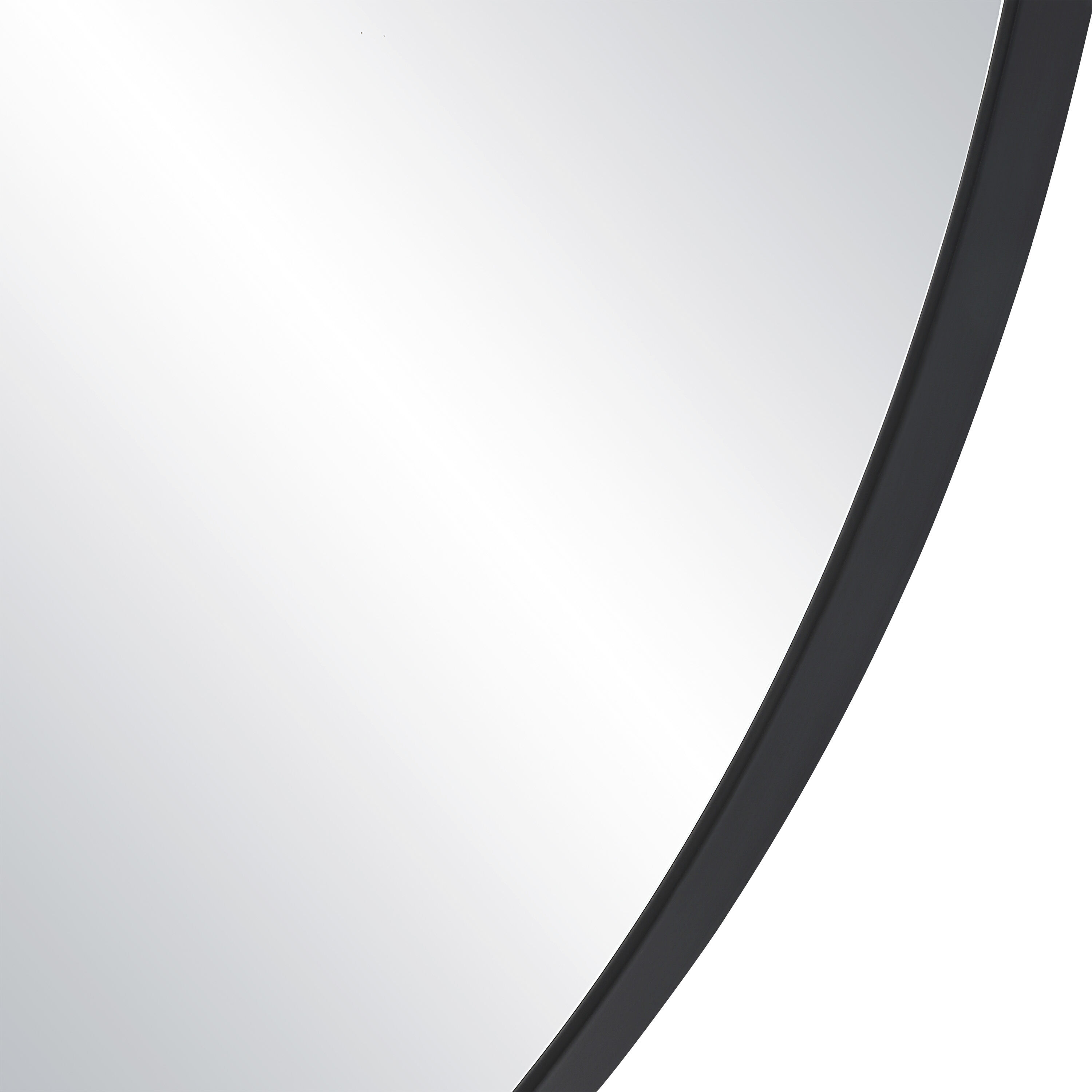 Dolly 45.25 X 44.25 inch Matte Black Wall Mirror