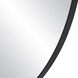Dolly 45.25 X 44.25 inch Matte Black Wall Mirror