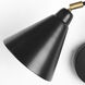 Cobalt 32 inch Black Wall Sconce Wall Light