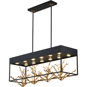 Canada 12 Light 12 inch Matte Black Chandelier Ceiling Light