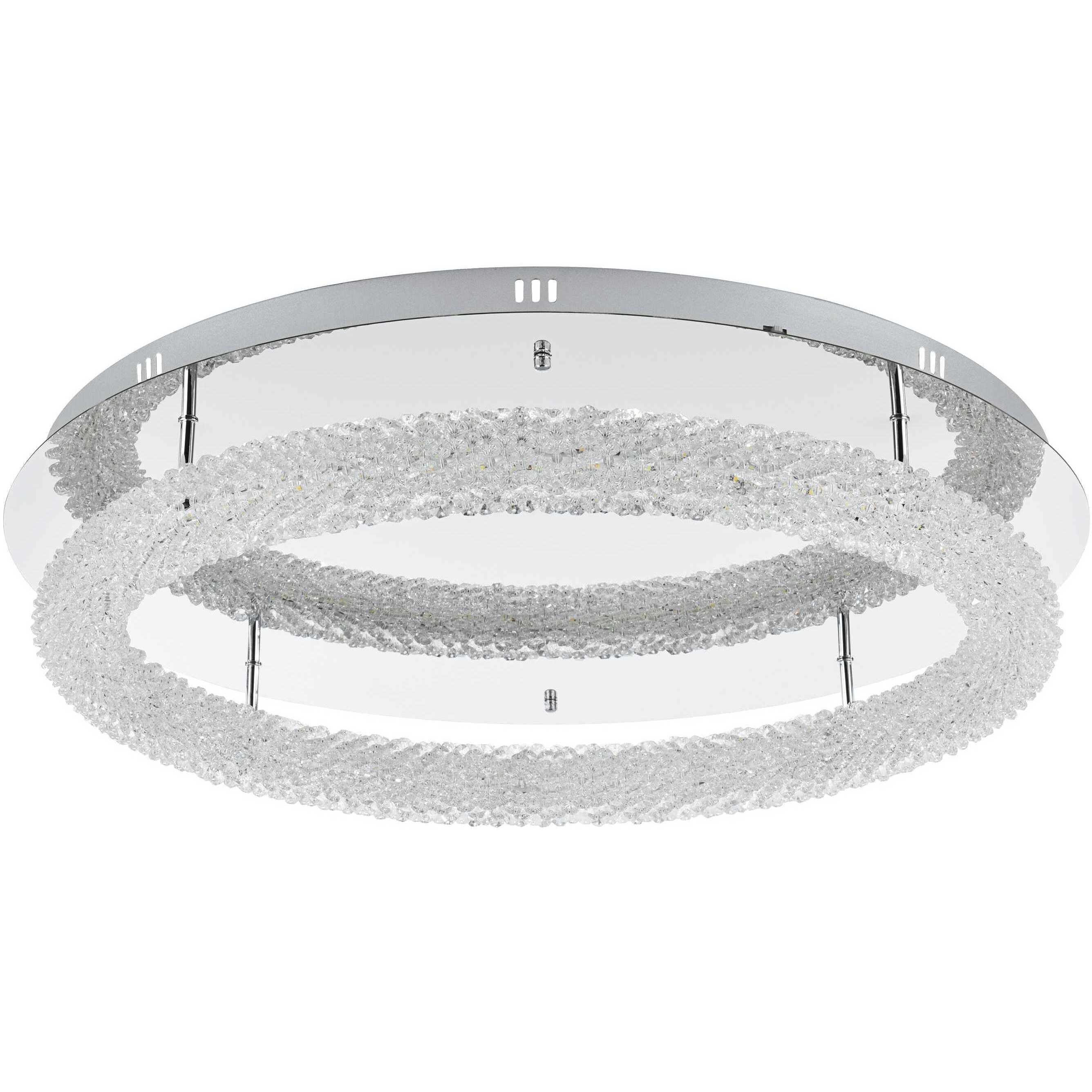 Bowen 1 Light 29.5 inch Chrome Flush Mount Ceiling Light
