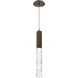 Axis LED 6 inch Flat Bronze Pendant Ceiling Light in 3000K LED, Single