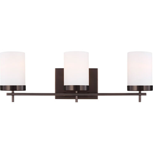 Reading 3 Light 24 inch Brushed Oil Rubbed Bronze Bath Vanity Wall Light