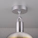 Forked LED 9.84 inch Burnt Steel Flush Mount Ceiling Light