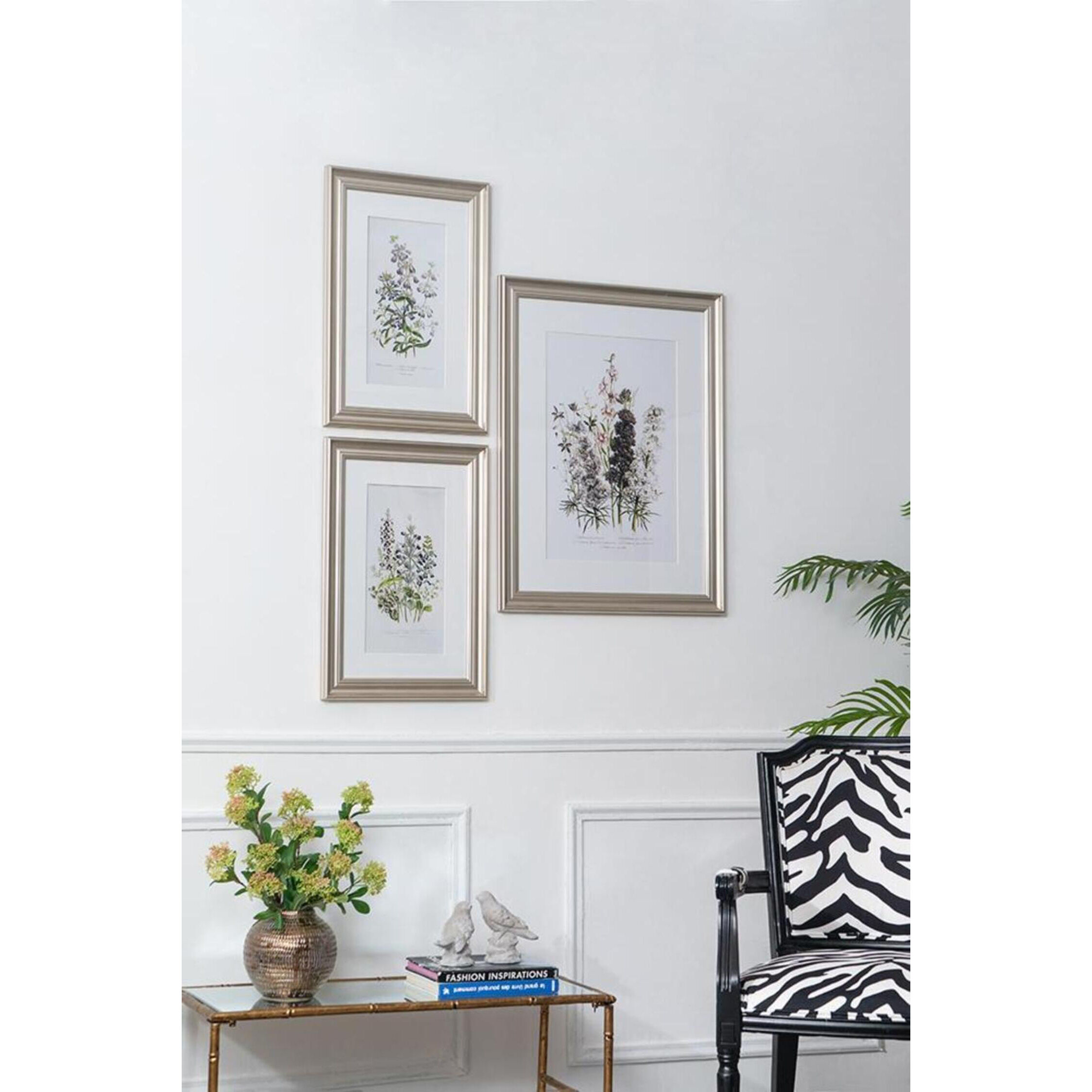 Floral Multi Color Wall Art, Set of 3