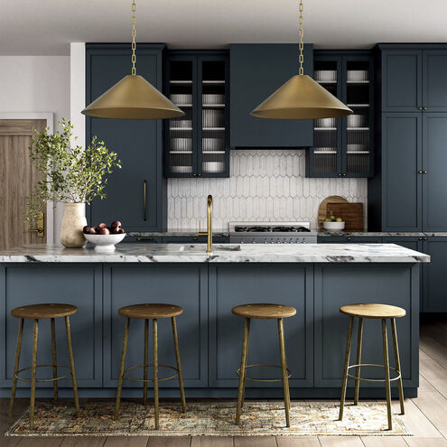 Avery 1 Light 28 inch Aged Brass Pendant Ceiling Light