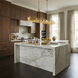 Petal Reign 8 Light 60 inch Brass Kisser Linear Pendant Ceiling Light
