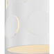 kate spade new york Dottie 1 Light 7.13 inch Matte White Pendant Ceiling Light