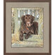 Bud Brown and Green and Multi Framed Art