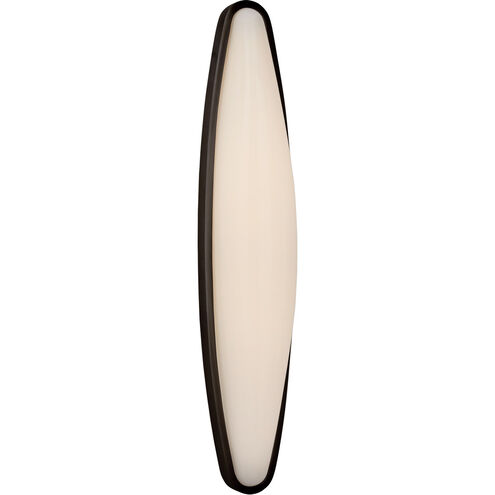 AERIN Ezra LED 4.75 inch Bronze Bath Sconce Wall Light, Large