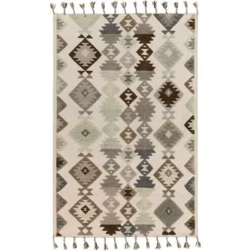Tallo 156 X 108 inch Neutral and Gray Area Rug, Wool and Cotton