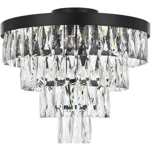 Josephine 6 Light 18 inch Black Flush Mount Ceiling Light