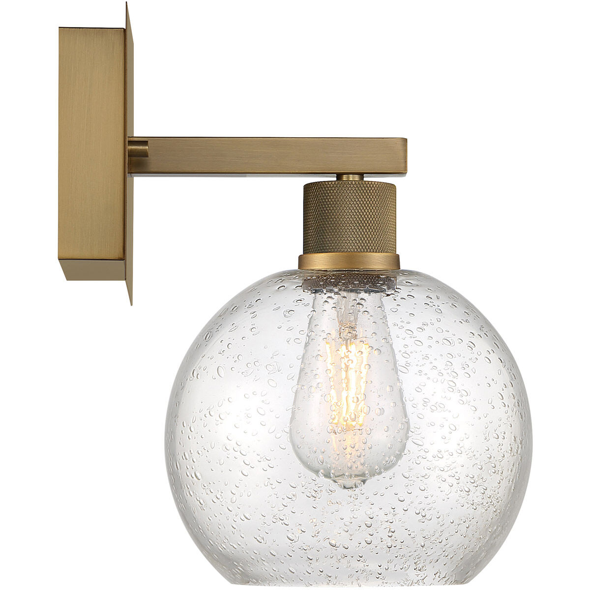 Port Nine LED 8 inch Antique Brushed Brass Wall Sconce Wall Light